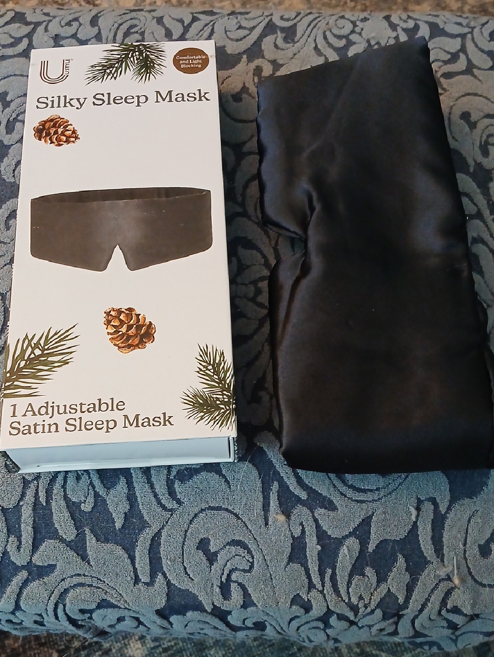 Silky Satin Sleep Mask - Black